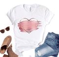 Heart flower print ladies T-shirt - Overcoming T.R.A.U.M.A.