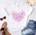 Heart flower print ladies T-shirt - Overcoming T.R.A.U.M.A.