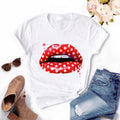 Women Lips Kawaii T-shirt - Overcoming T.R.A.U.M.A.