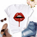 Women Lips Kawaii T-shirt - Overcoming T.R.A.U.M.A.