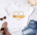 Heart flower print ladies T-shirt - Overcoming T.R.A.U.M.A.